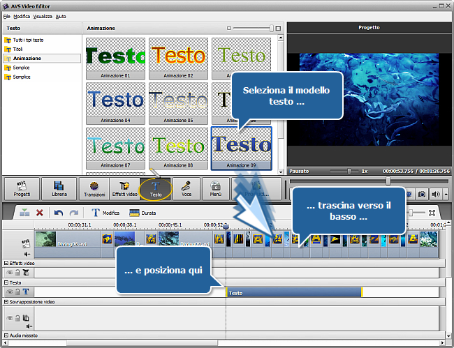 Come creare una presentazione usando AVS Video Editor? Passo 3