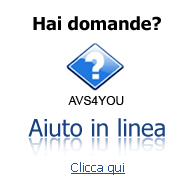 AVS4YOU Aiuto in Linea. Trova le risposte a tutte le tue domande. Clicca qui per leggerle.